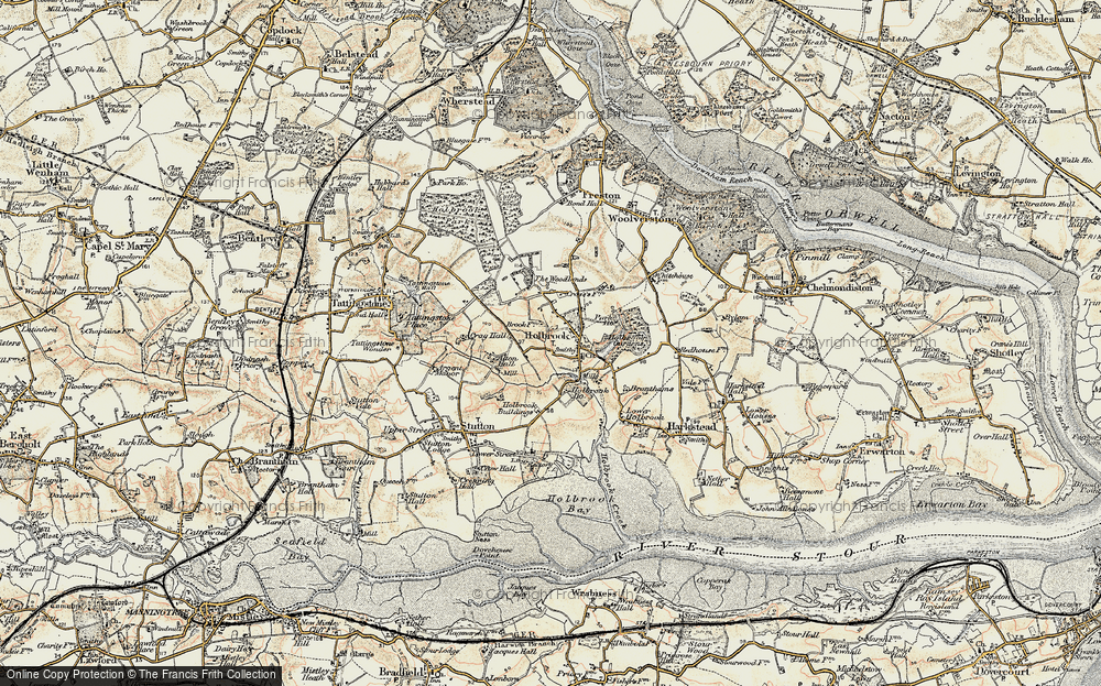 Old Map of Holbrook, 1898-1901 in 1898-1901
