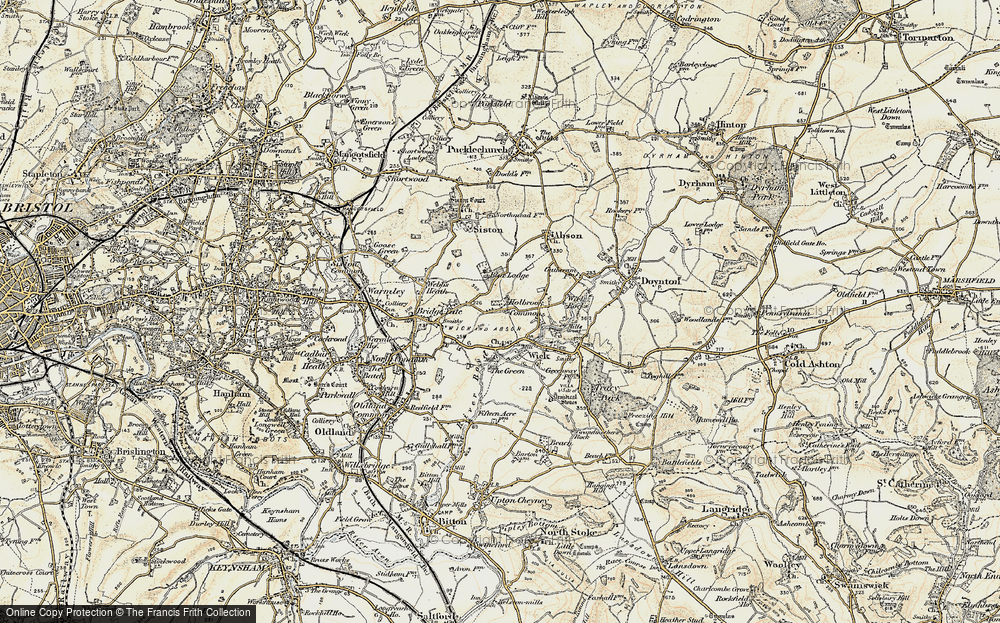 Old Map of Holbrook Common, 1899 in 1899