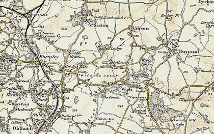 Old map of Holbrook Common in 1899