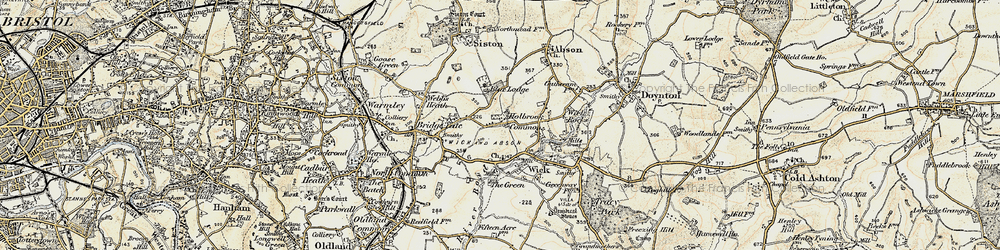 Old map of Holbrook Common in 1899