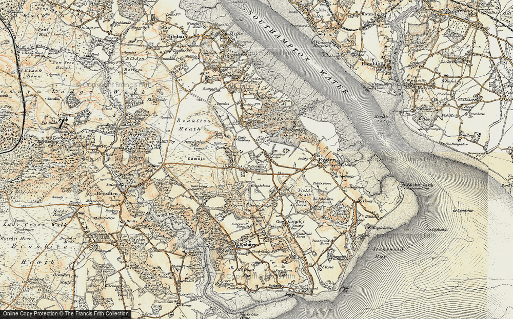 Old Map of Holbury, 1897-1909 in 1897-1909