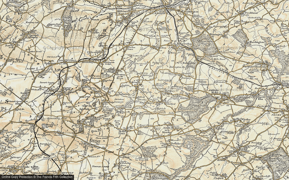 Old Map of Holcombe, 1899 in 1899