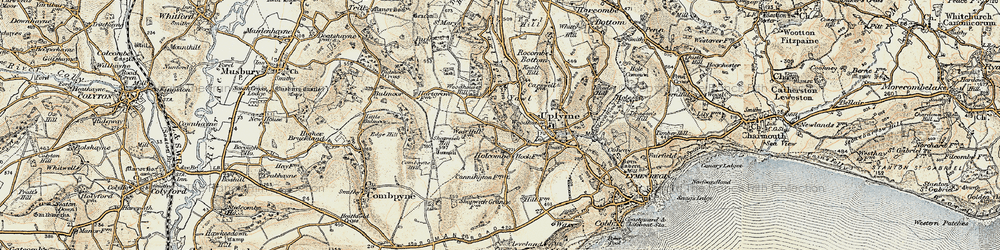 Old map of Woodhouse in 1899