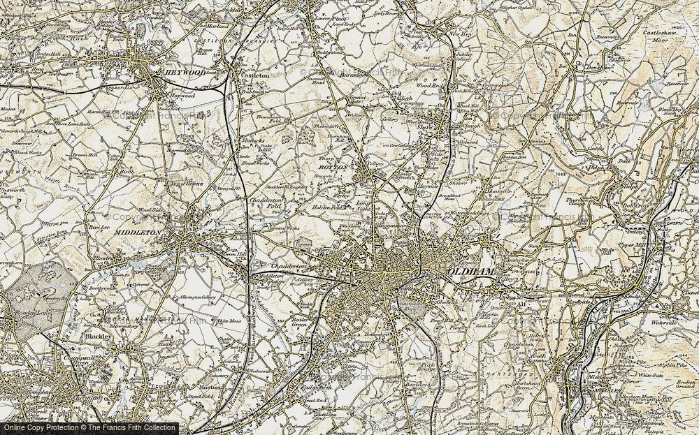Old Map of Holden Fold, 1903 in 1903