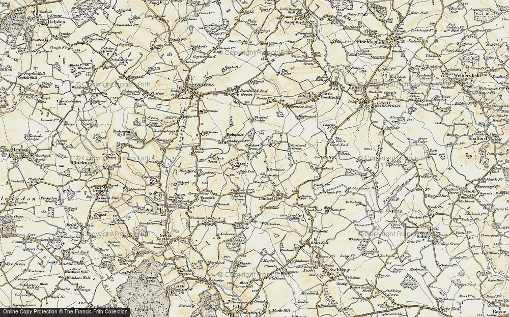 Old Map of Holder's Green, 1898-1899 in 1898-1899