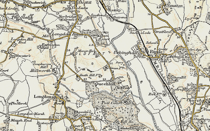 Old map of Holdfast in 1899-1901