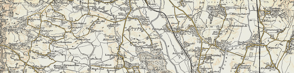 Old map of Holdfast in 1899-1901