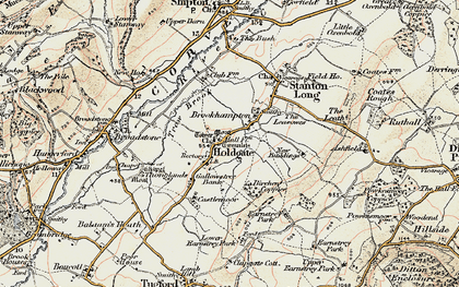 Old map of Holdgate in 1902