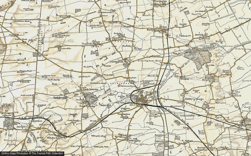 Old Map of Holdingham, 1902-1903 in 1902-1903