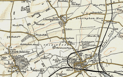 Old map of Holdingham in 1902-1903