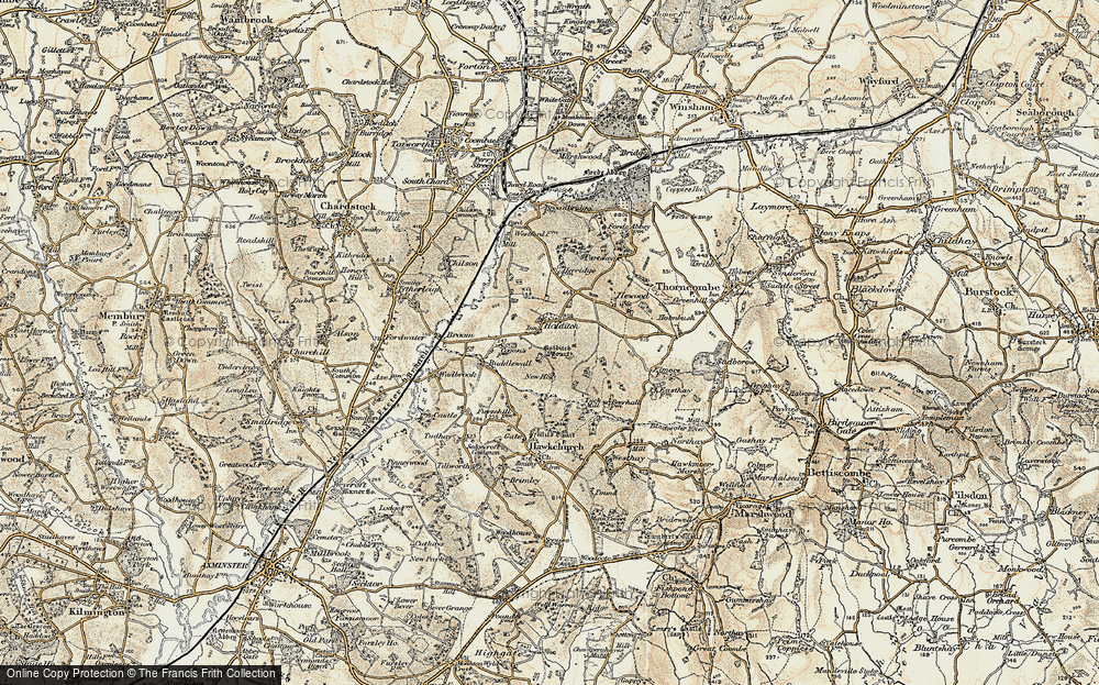 Old Map of Holditch, 1898-1899 in 1898-1899