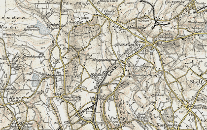 Old map of Holdsworth in 1903