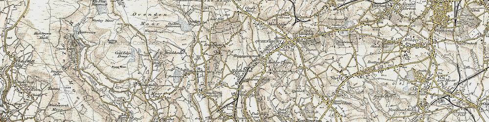 Old map of Holdsworth in 1903