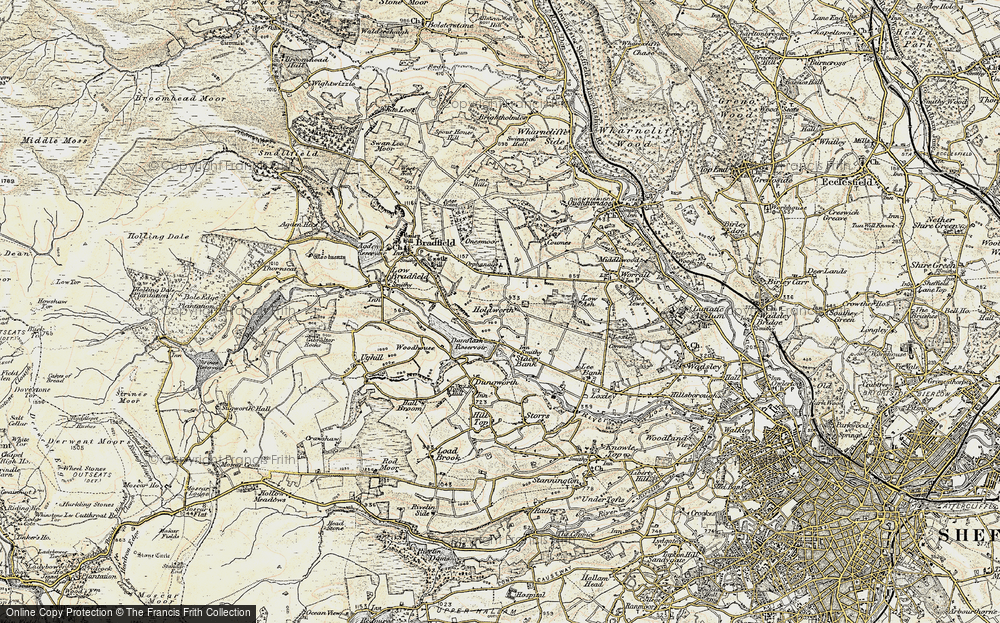 Old Map of Holdworth, 1903 in 1903