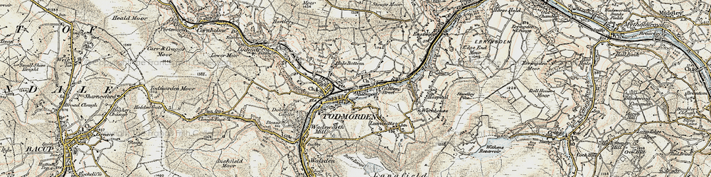 Old map of Hole Bottom in 1903