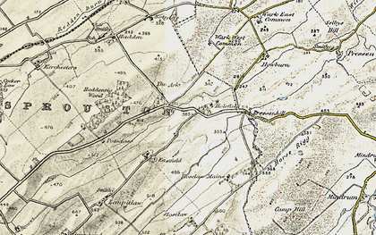 Old map of Holefield in 1901-1904