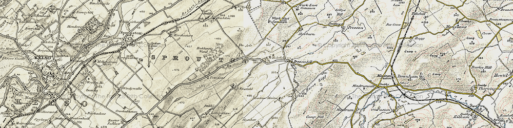 Old map of Holefield in 1901-1904