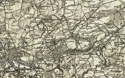 Old map of Holehills in 1904-1905