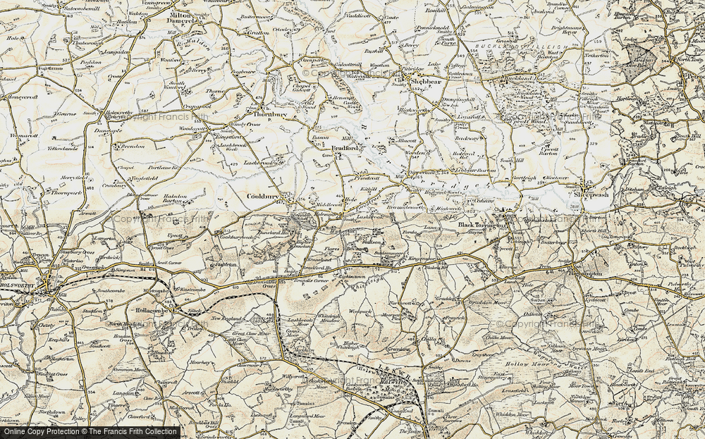 Old Map of Holemoor, 1900 in 1900