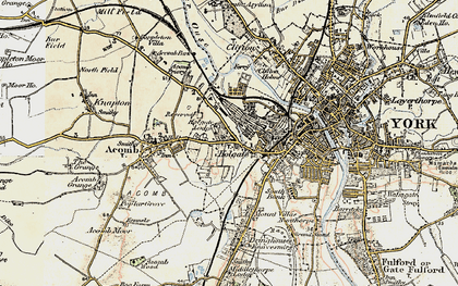 Old map of Holgate in 1903