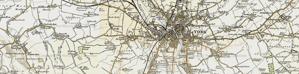 Old map of Holgate in 1903