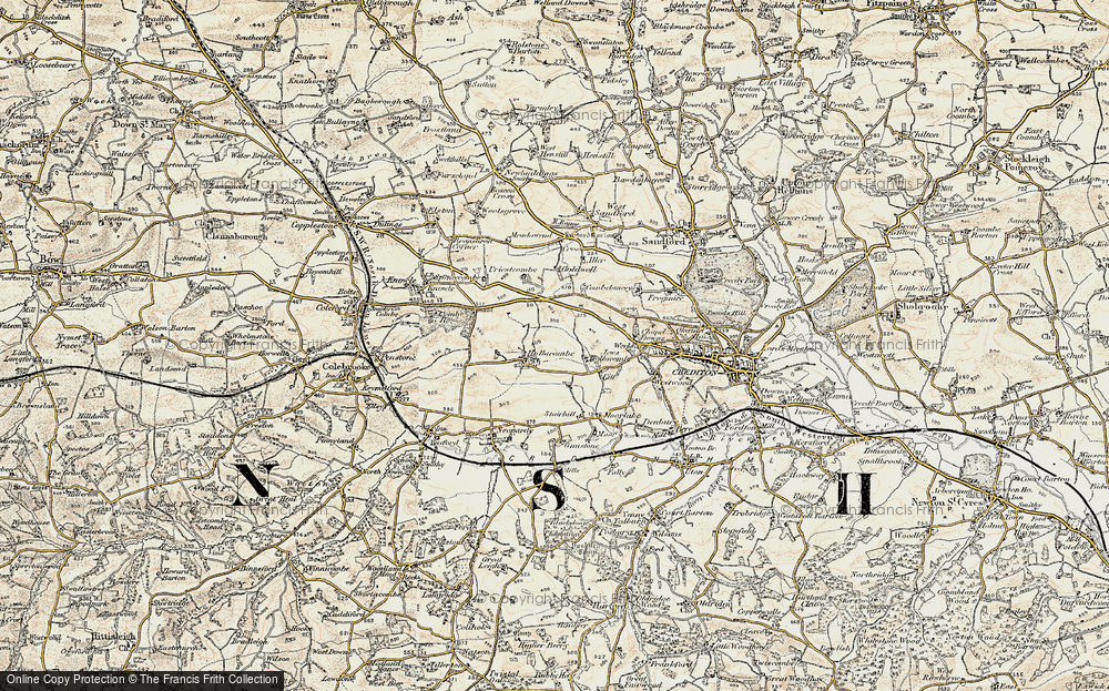 Old Map of Hollacombe, 1899-1900 in 1899-1900