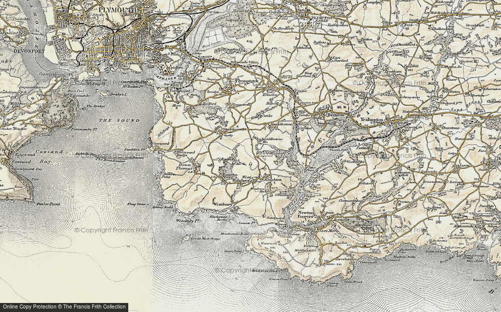 Old Map of Hollacombe Hill, 1899-1900 in 1899-1900