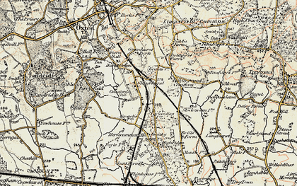 Old map of Holland in 1898-1902