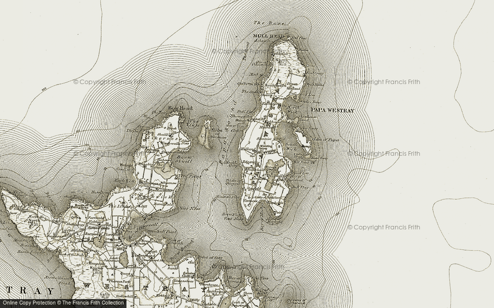 Old Map of Historic Map covering Blossom in 1912