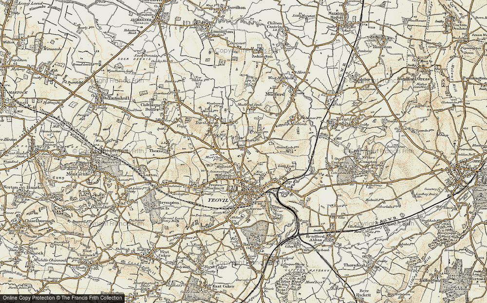 Old Map of Hollands, 1899 in 1899