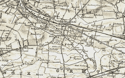 Old map of West Scales in 1901-1904