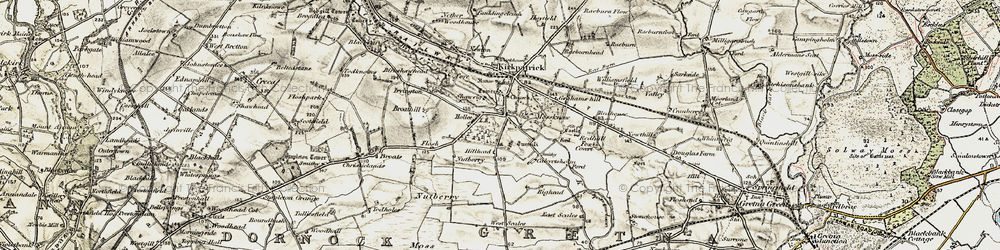 Old map of West Scales in 1901-1904