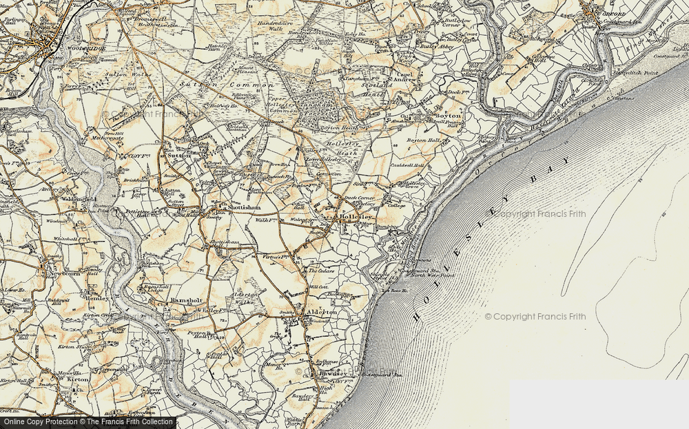 Old Map of Hollesley, 1898-1901 in 1898-1901