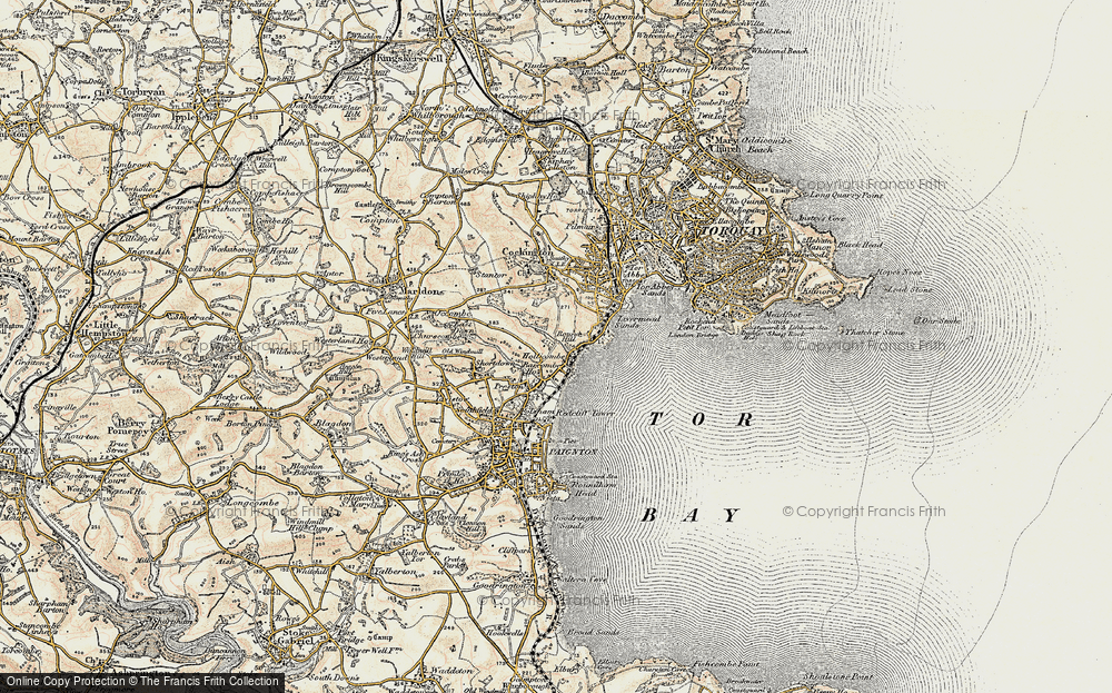 Old Map of Hollicombe, 1899 in 1899