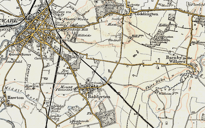 Old map of Hollies, The in 1902-1903
