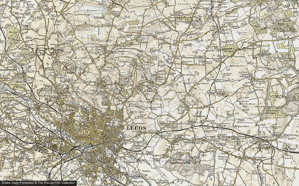 Old Map of Hollin Park, 1903-1904 in 1903-1904