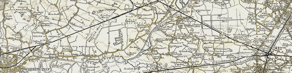 Old map of Hollinfare in 1903