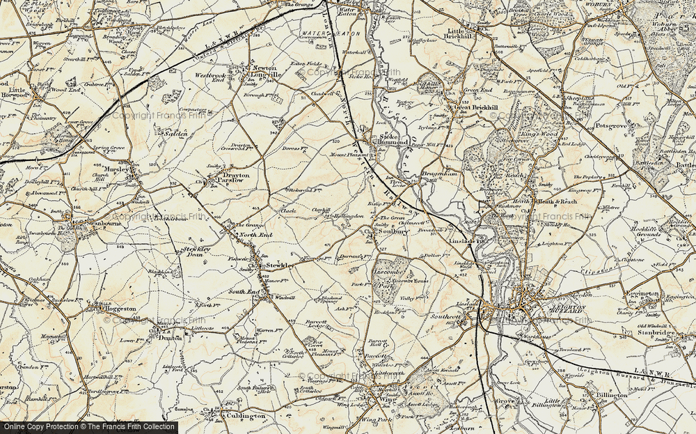 Old Map of Hollingdon, 1898 in 1898