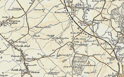 Old map of Winscott in 1898