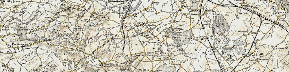 Old map of Hollingthorpe in 1903