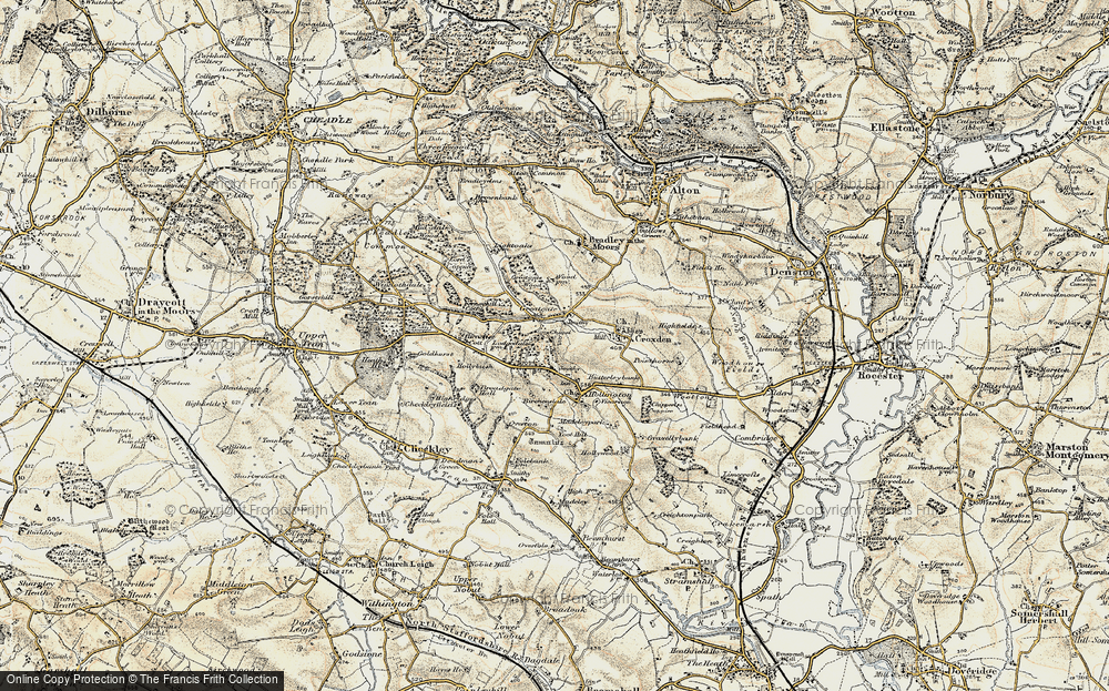 Old Map of Hollington, 1902 in 1902