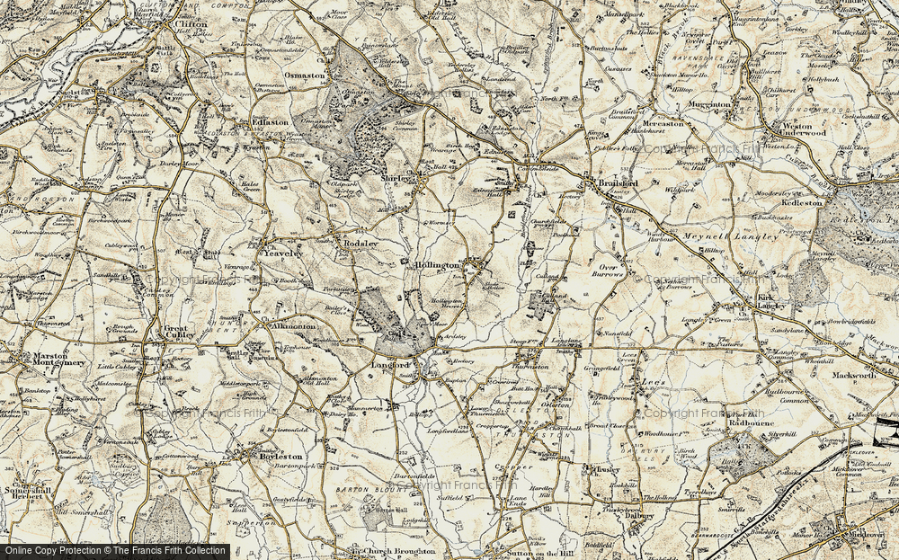 Old Map of Historic Map covering Wormsley in 1902