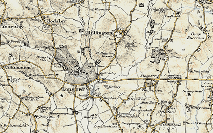 Old map of Hollington Grove in 1902