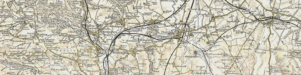 Old map of Hollingwood in 1902-1903