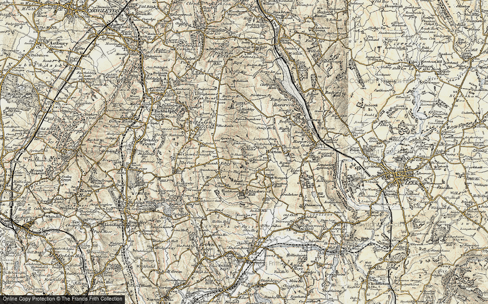 Old Map of Hollins, 1902-1903 in 1902-1903