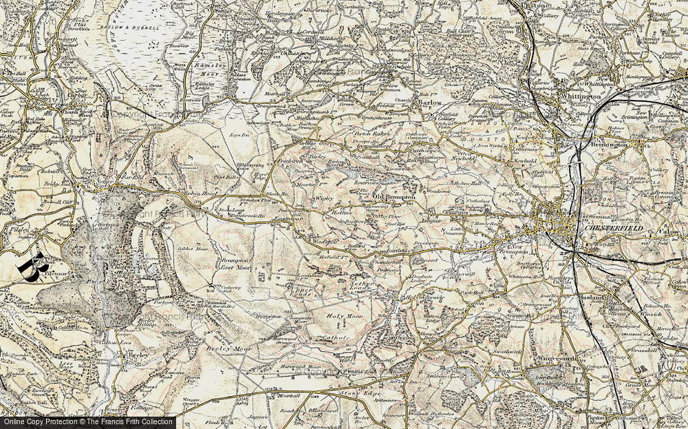 Old Map of Hollins, 1902-1903 in 1902-1903