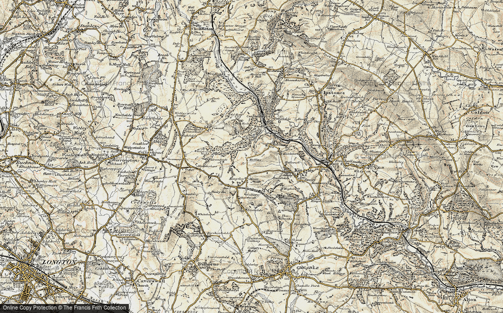 Old Map of Hollins, 1902 in 1902