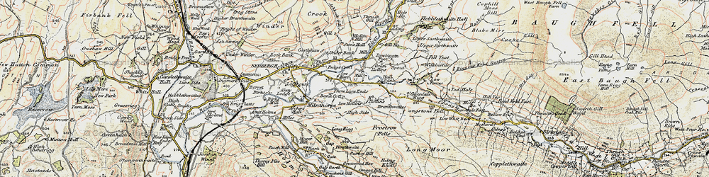 Old map of Branthwaites in 1903-1904
