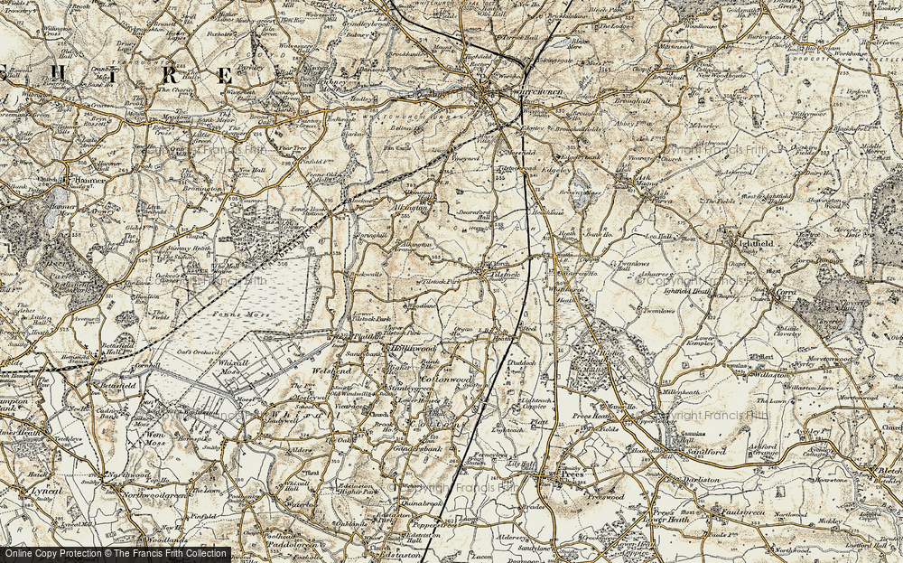Old Map of Hollins Lane, 1902 in 1902
