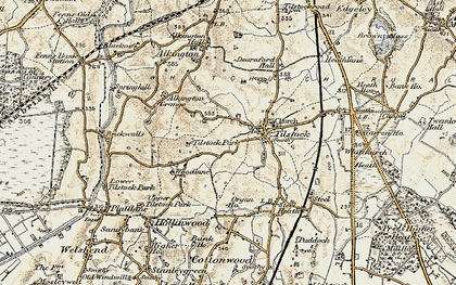 Old map of Hollins Lane in 1902